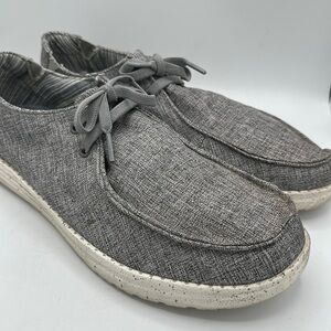 Skechers gray Goga Mat relaxed fit air-cooled memory foam sneakers, size 9.5